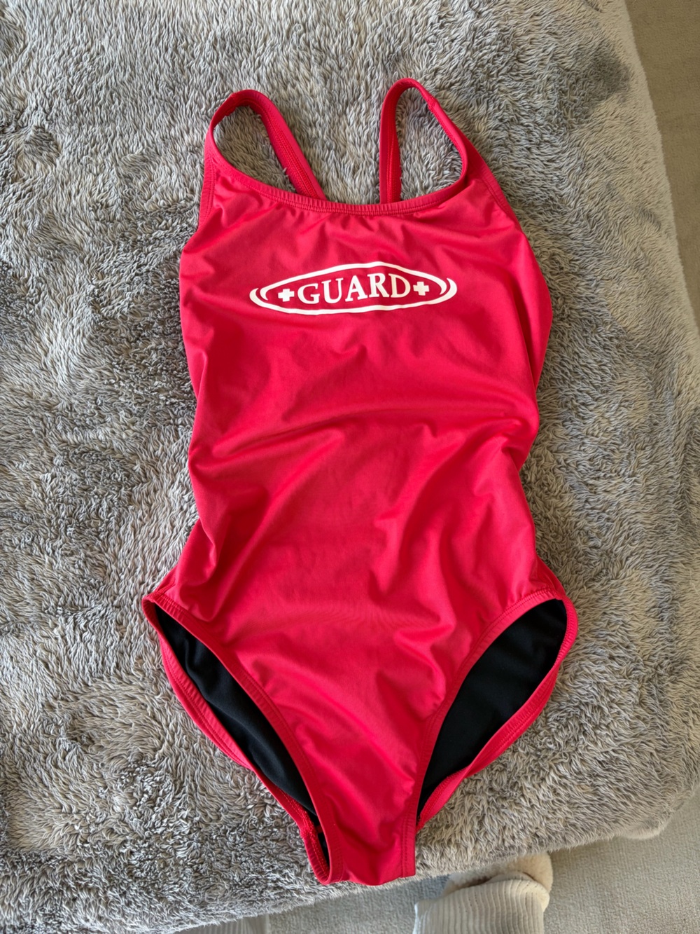 RISE Red Guard Swim Suit - Lifeguard One-Piece